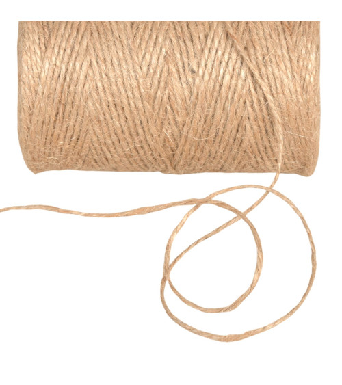 Bobina de 130m de hilo beige de 1,5mm
