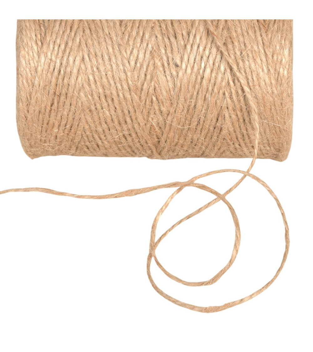 Bobina de 130m de hilo beige de 1,5mm