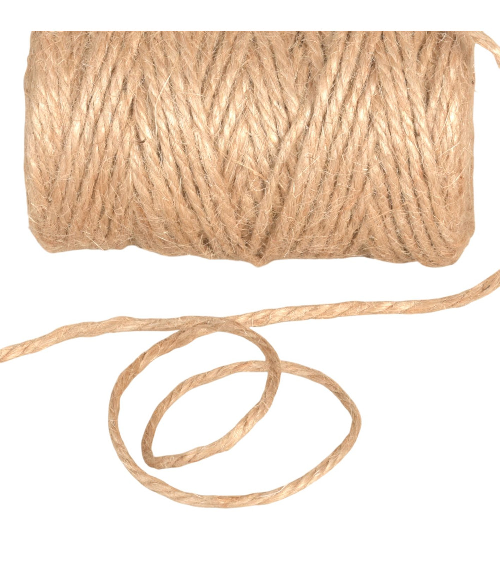 Bobina de 60m de hilo beige de 3mm