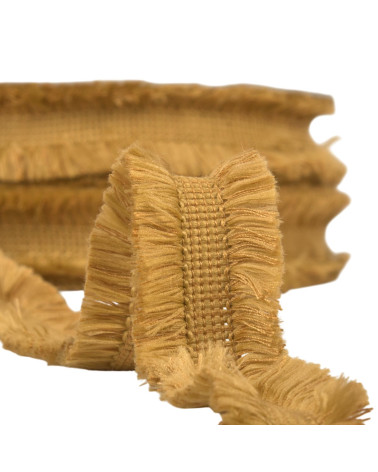 25m spool double fringe 29mm mustard