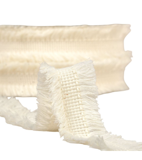 25m spool double fringe 29mm ecru