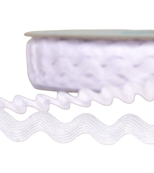 Carrete 25m serpentina 13mm blanco