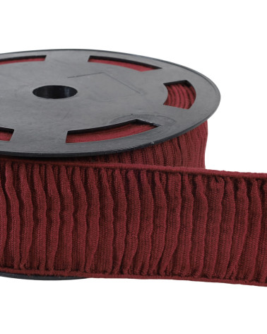 Bobina da 10 m di gonna in cotone con vita elastica da 70 mm bordeaux