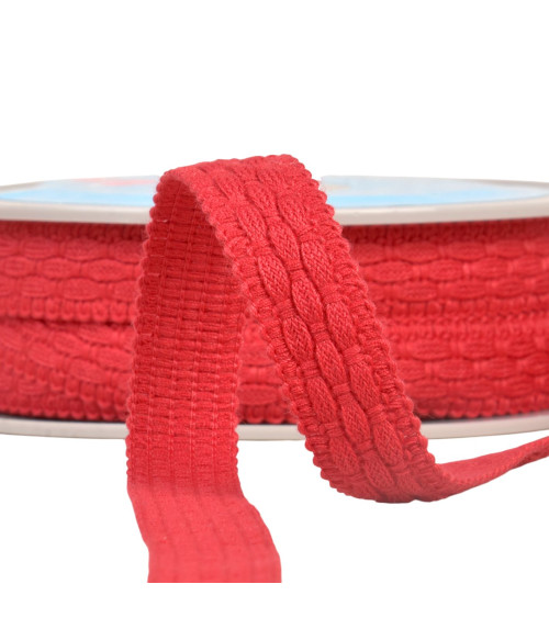 15m reel stitched crack 19mm burgundy