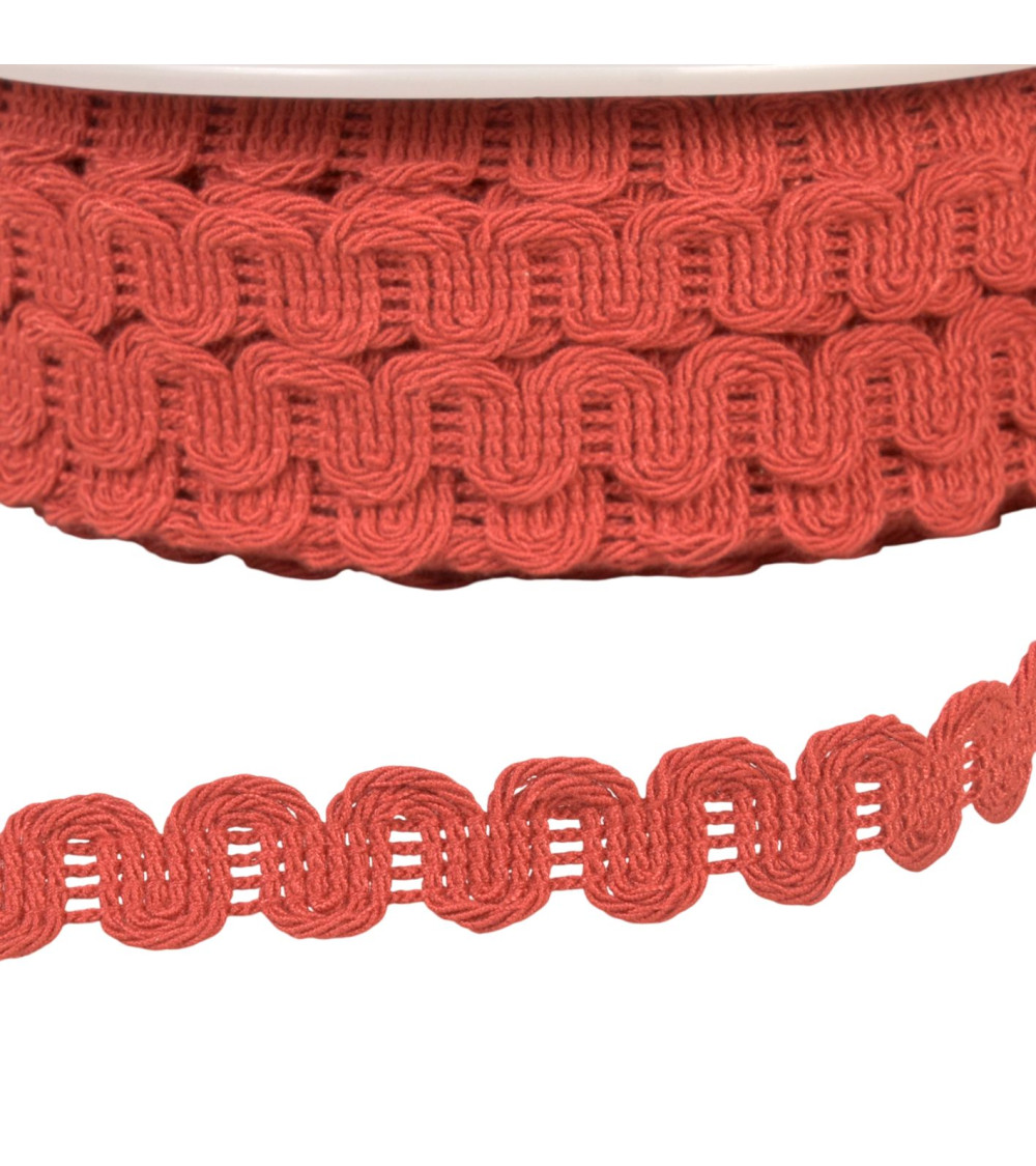 25m reel with 15mm rust wave braid