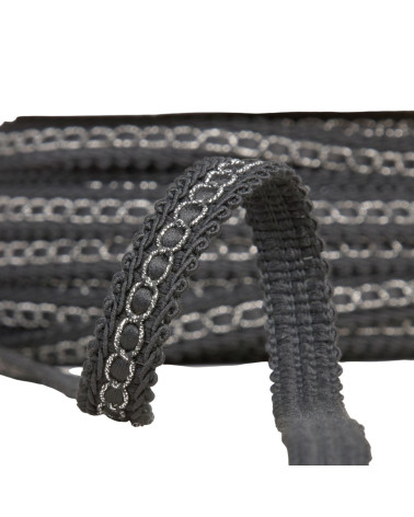 Bobina di treccia da 25 m con drone in metallo nero da 13 mm