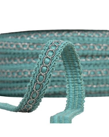 Bobina di treccia da 25 m con bordone in metallo verde kaki da 13 mm