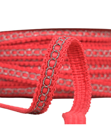 Trenza de carrete de 25m con drone metálico de 13mm burdeos