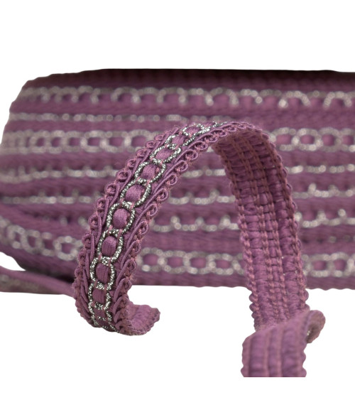 Trenza de carrete de 25 m con drone metálico de 13 mm morado