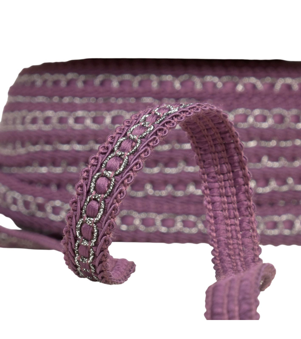 Trenza de carrete de 25 m con drone metálico de 13 mm morado