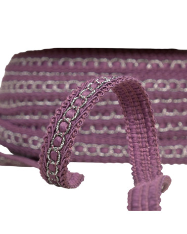 Trenza de carrete de 25 m con drone metálico de 13 mm morado