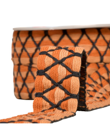 10m reel two-tone braid six strands 31mm rust