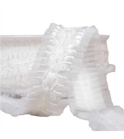 Bobine 15m galon ruche 40mm blanc