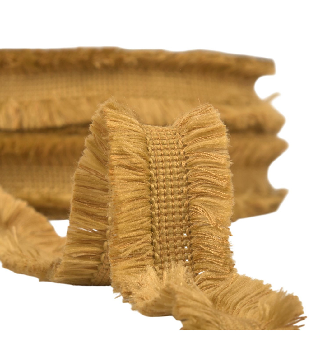 Double fringe 29mm mustard per meter