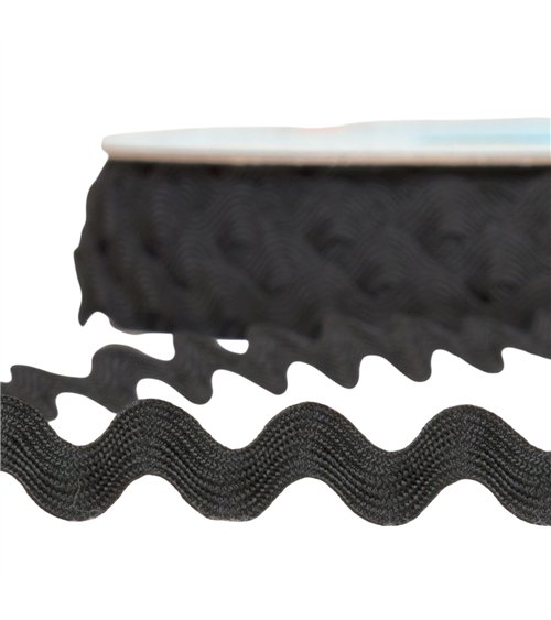 Serpentine 13mm noir au mètre