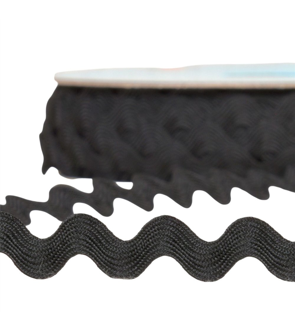 Serpentine 13mm noir au mètre