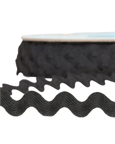 Serpentine 13mm noir au mètre