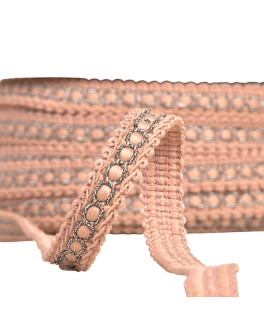 Borde con drone metálico 13mm marrón claro al metro