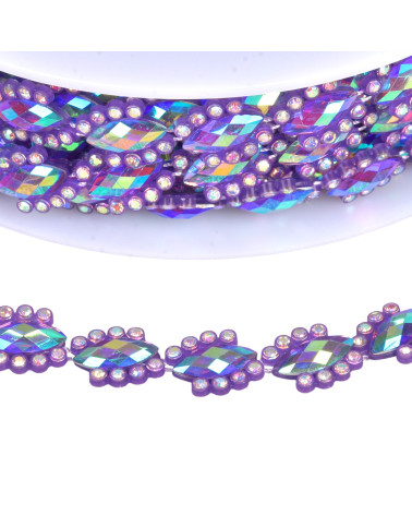 14mm purple jewel braid per meter