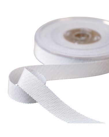 Bobina Petersham da 16 m con fili metallici bianchi