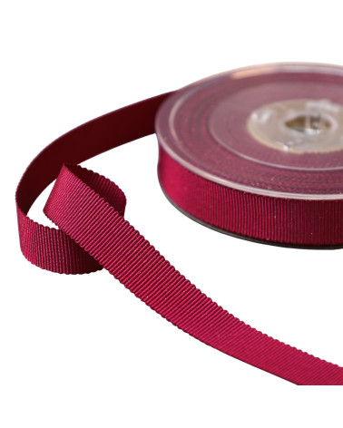 Bobina Petersham da 38 m con fili metallici bordeaux