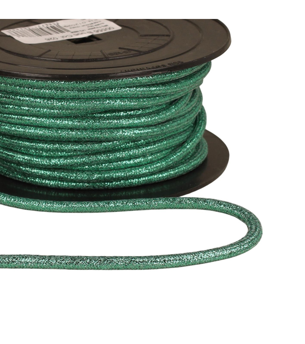 25-m-Spule aus 6-mm-Metallschnur in Entenblau