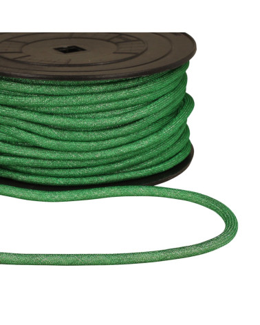 Bobina da 25 m di cordoncino metallico da 6 mm verde kaki