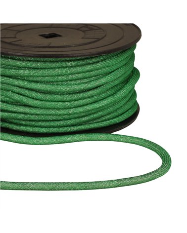 Bobine 25m cordon métallique 6mm vert kaki