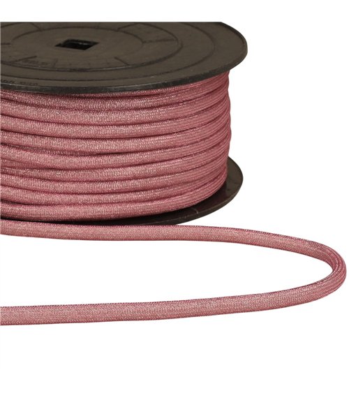 Bobine 25m cordon métallique 6mm prune