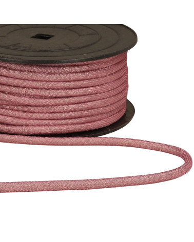 Bobina da 25 m di cordoncino metallico da 6 mm prugna