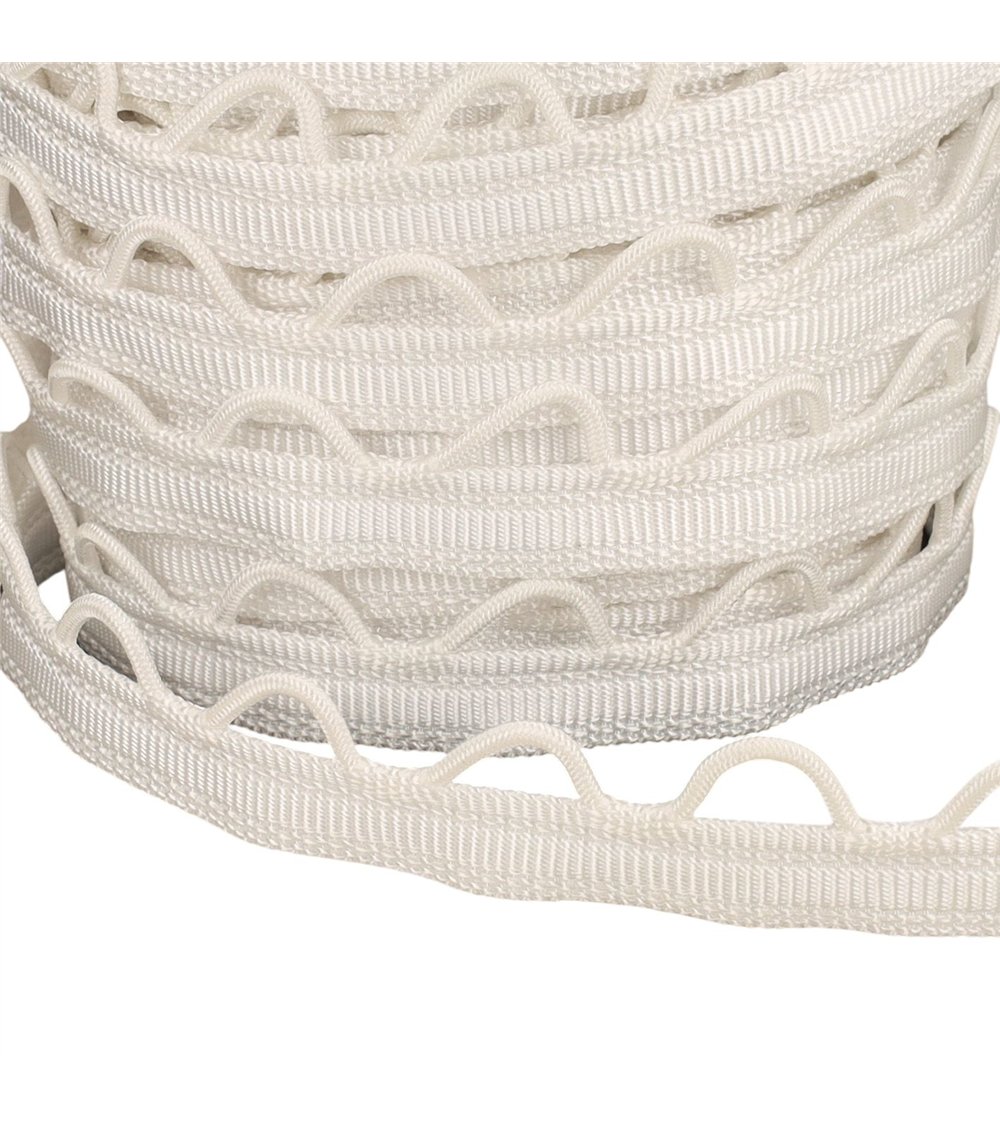 Bobine 20m sangle à passants 12mm blanc
