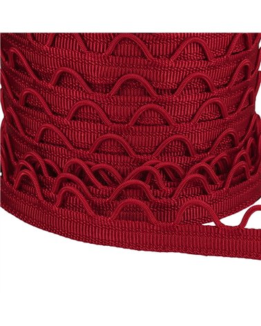 Bobine 20m sangle à passants 12mm rouge