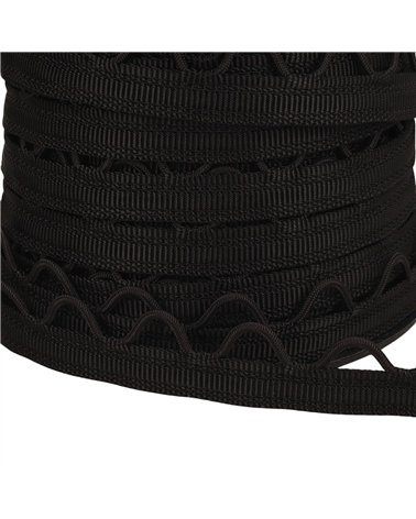 Bobine 20m sangle à passants 12mm noir