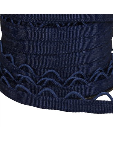 Bobine 20m sangle à passants 12mm bleu marine