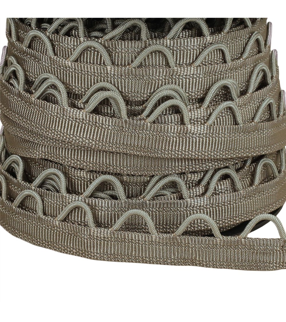 Bobine 20m sangle à passants 12mm gris clair
