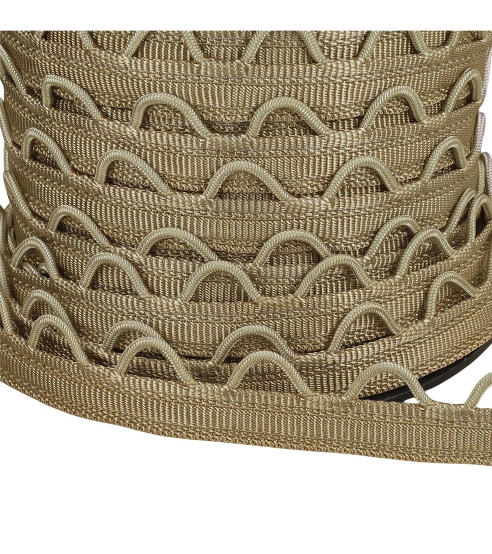 Bobine 20m sangle à passants 12mm beige