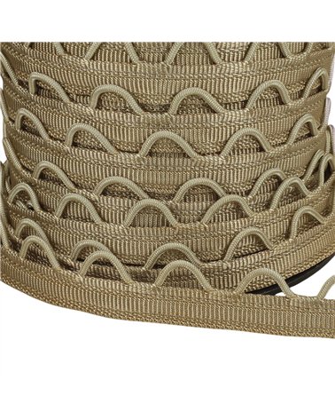 Bobine 20m sangle à passants 12mm beige