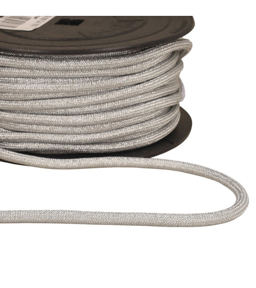 Metallic cord 6mm sky blue per meter