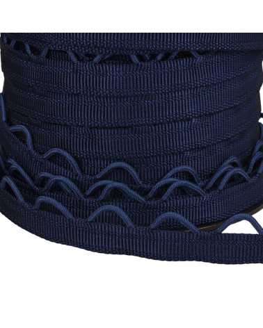 Cinturino con passanti 12mm blu navy al metro