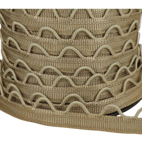 Cinturino con passanti 12mm beige al metro