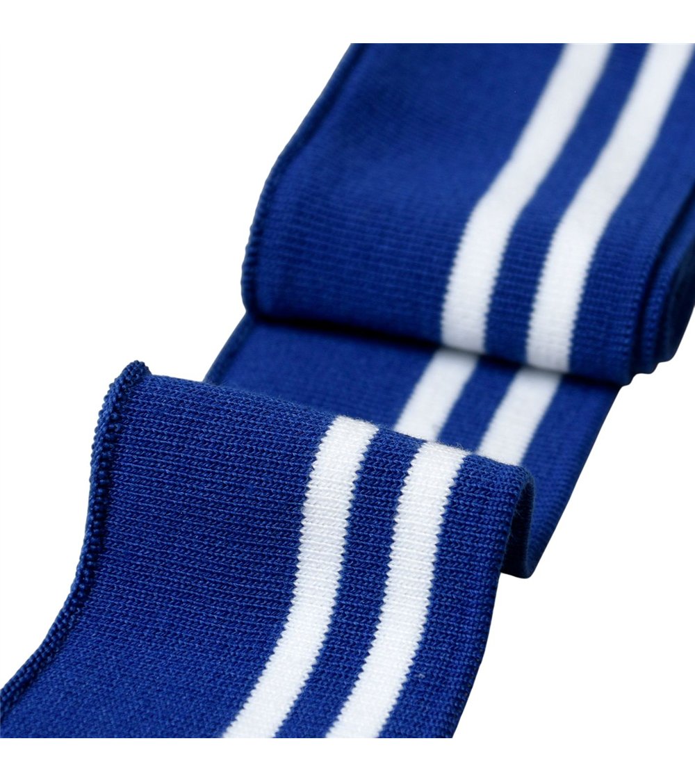 Bord côte 6m poignets & taille 1,20mts bleu roi blanc