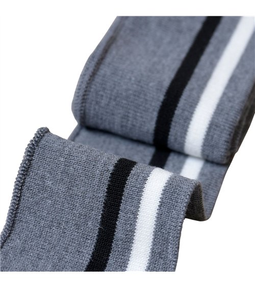 Bord côte 6m poignets & taille 1,20mts gris blanc