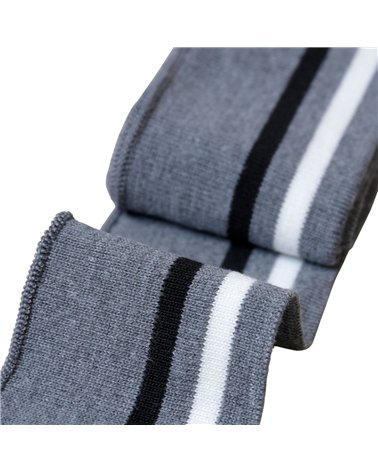 Bord côte 6m poignets & taille 1,20mts gris blanc