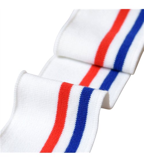 Bord côte 6m poignets & taille 1,20mts bleu blanc rouge