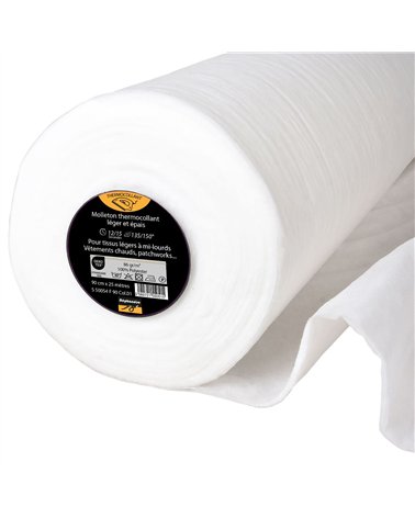 Molleton thermocollant léger 86 g/m2 90cm au mètre