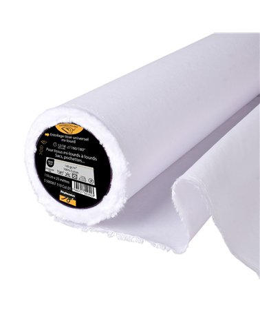 Entoilage / Toile tissée thermocollante coton 140 g/m2 110cm au mètre