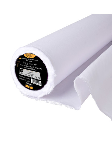 Interfaccia / Tela di cotone tessuta termoadesiva 140 g/m2 110 cm al metro