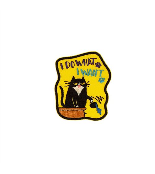 Ecusson thermocollant animaux fun 4,3cm x 5,2cm i do what i want