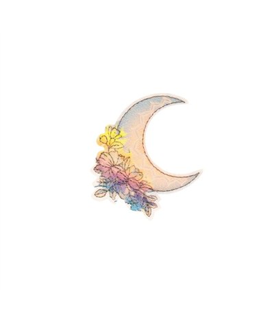 Ecusson thermocollant 5,1cm x 5,4cm lune