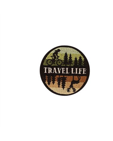Ecusson thermocollant outdoor 5,3cm x 5,3cm travel life
